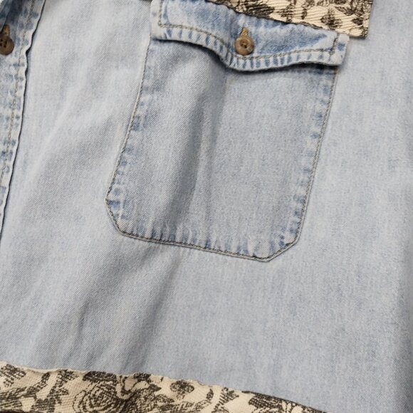 3610 Size 4X Upcycled Jean Duster. - Picture 4 of 6